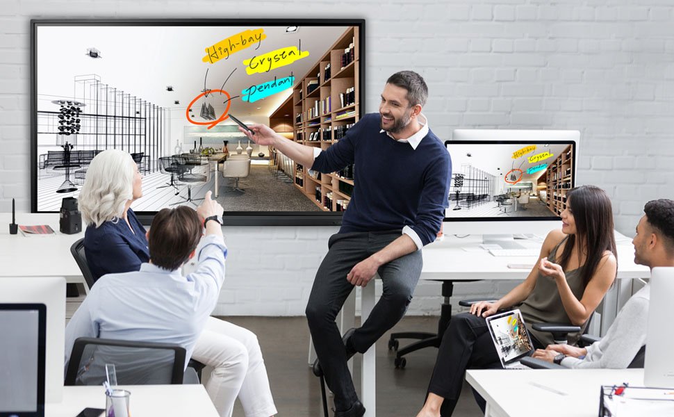 Interactive Touch Flat Panel Advanced Visual Technology by Elpro Technologies