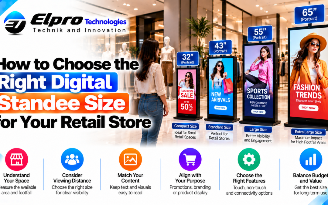 How to Choose the Right Digital Standee Size for Your Retail Store