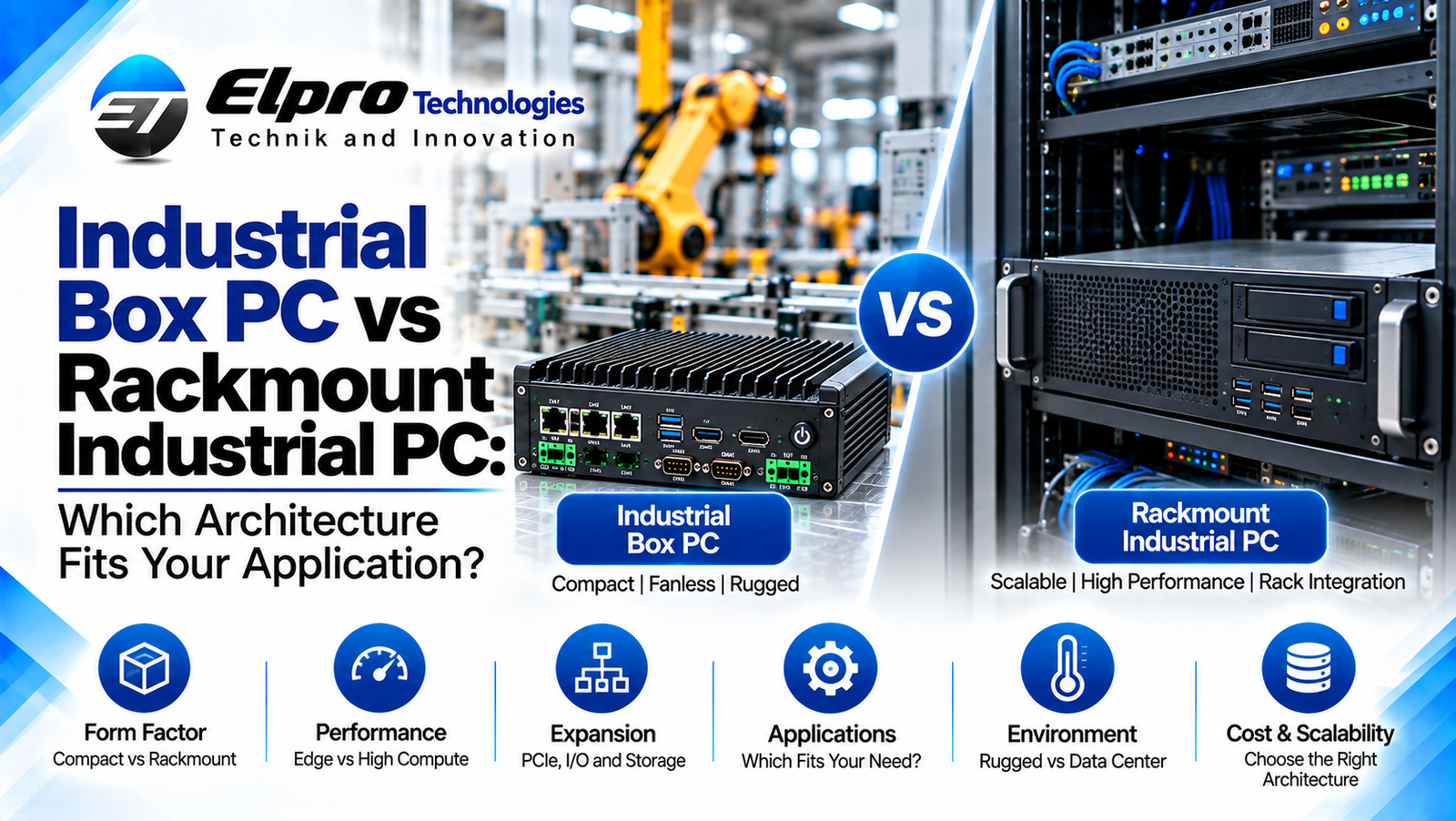 Industrial Box PC vs Rackmount Industrial PC: Which Architecture Fits Your Application?