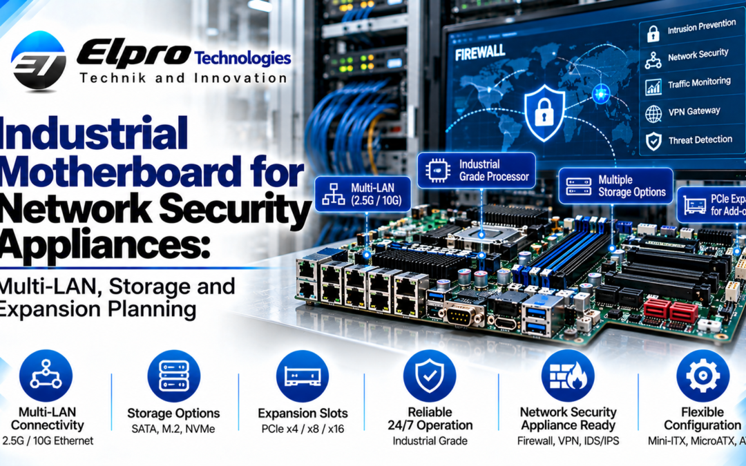 Industrial Motherboard for Network Security Appliances: Multi-LAN, Storage and Expansion Planning