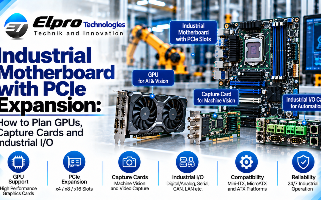 Industrial Motherboard with PCIe Expansion: How to Plan GPUs, Capture Cards and Industrial I/O