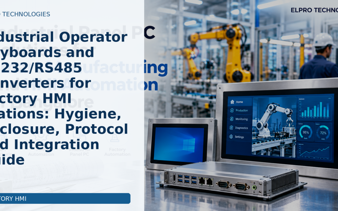 Industrial Operator Keyboards and RS232/RS485 Converters for Factory HMI Stations: Hygiene, Enclosure, Protocol and Integration Guide