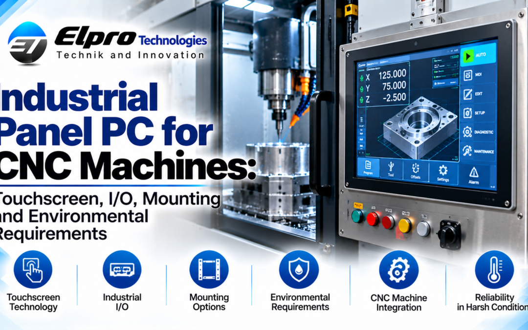 Industrial Panel PC for CNC Machines: Touchscreen, I/O, Mounting and Environmental Requirements