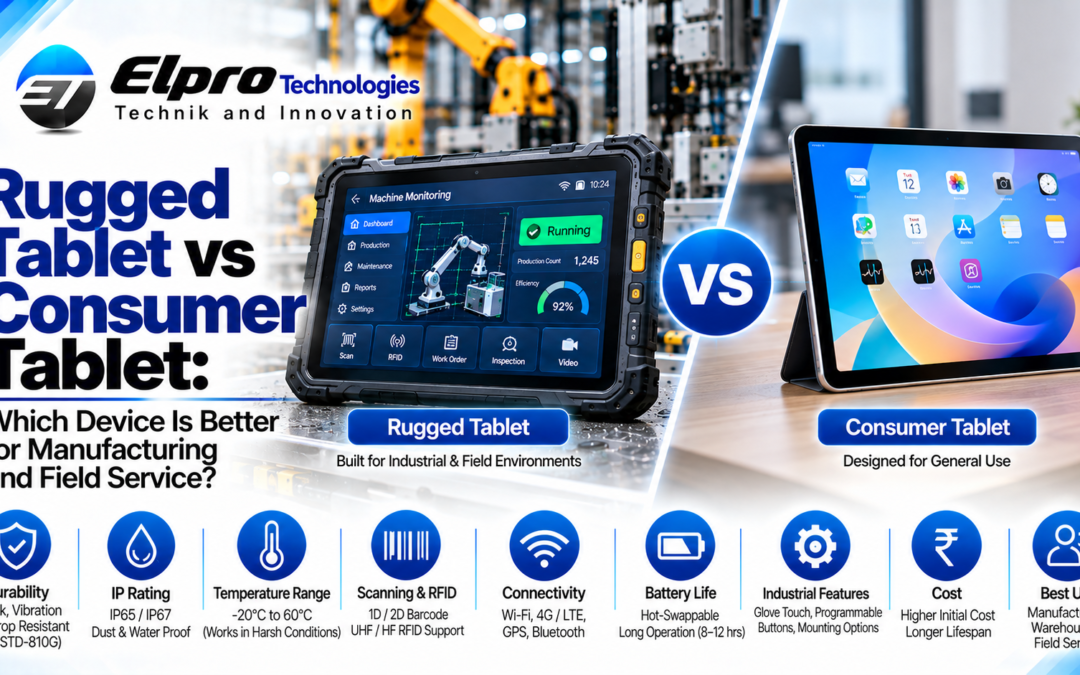 Rugged Tablet vs Consumer Tablet: Which Device Is Better for Manufacturing and Field Service?