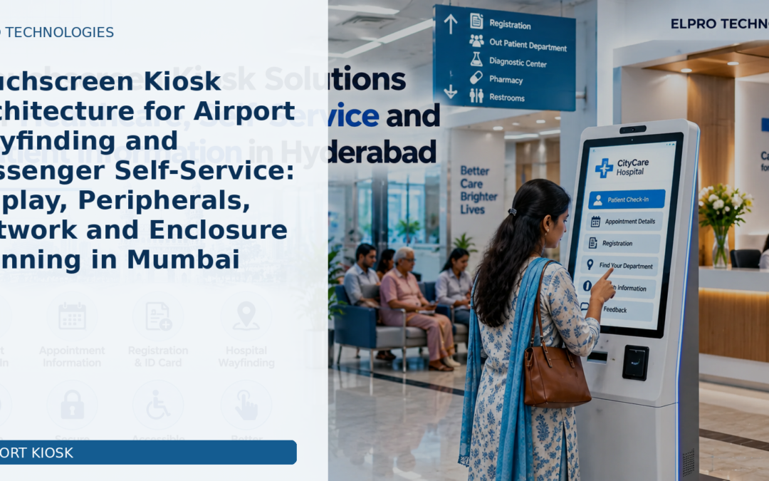 Touchscreen Kiosk Architecture for Airport Wayfinding and Passenger Self-Service: Display, Peripherals, Network and Enclosure Planning in Mumbai