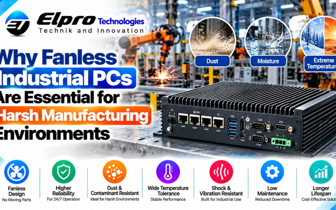Why Fanless Industrial PCs Are Essential for Harsh Manufacturing Environments