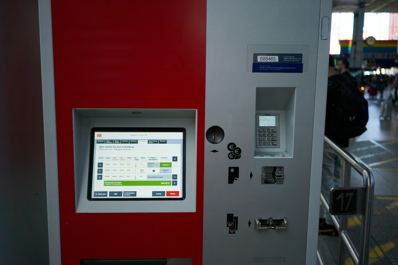 Automated ticketing kiosk equipment representing industrial technology in Mumbai