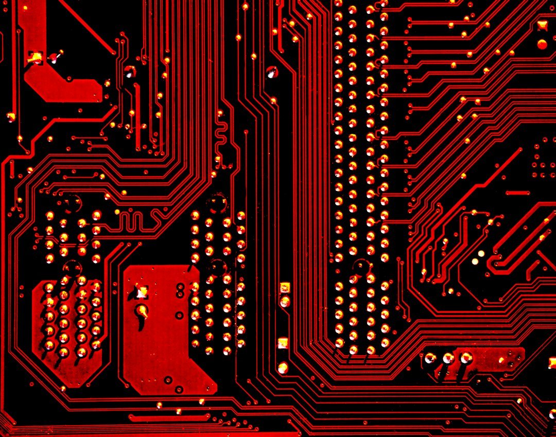 Close-up of computer motherboard components for lifecycle and revision planning
