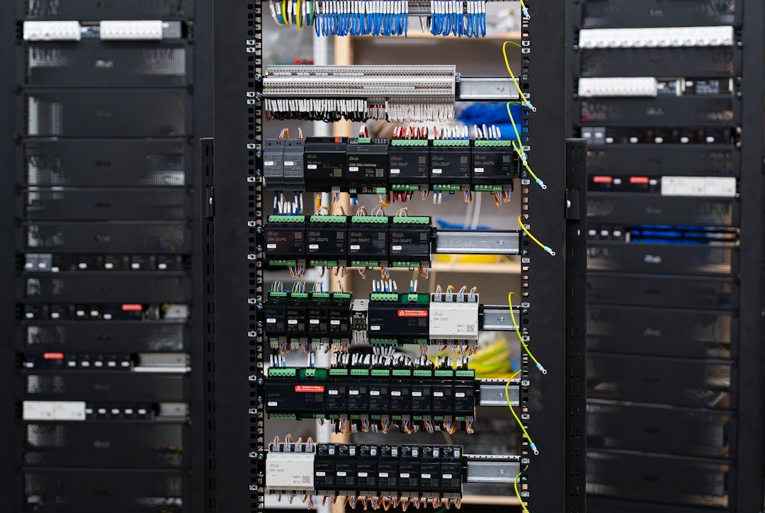 Electronic automation control boards illustrating industrial communication interfaces