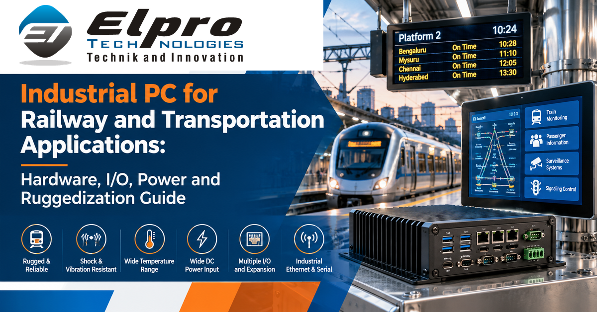 Industrial PC for Railway and Transportation Applications - Elpro Technologies