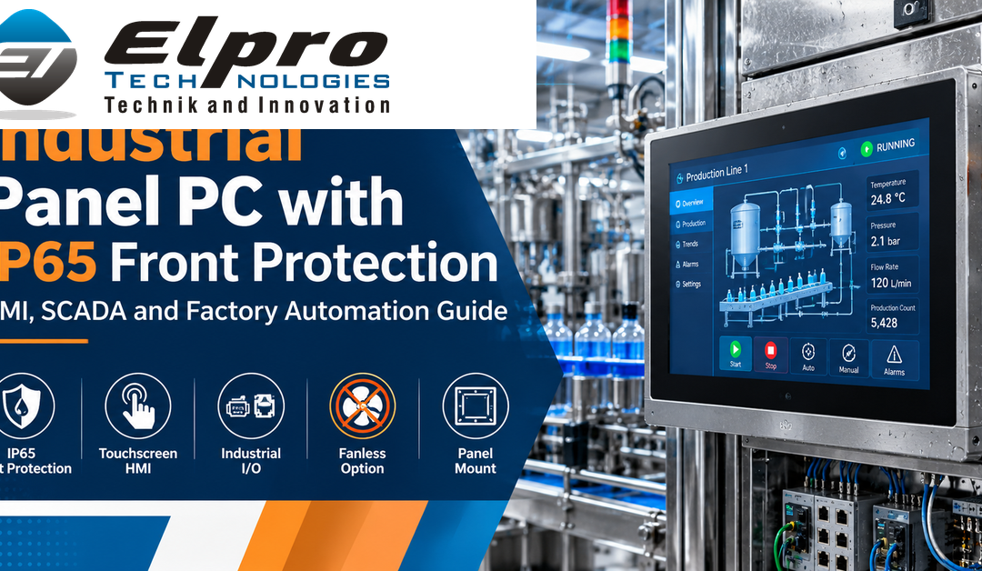 Industrial Panel PC with IP65 Front Protection: HMI, SCADA and Factory Automation Guide